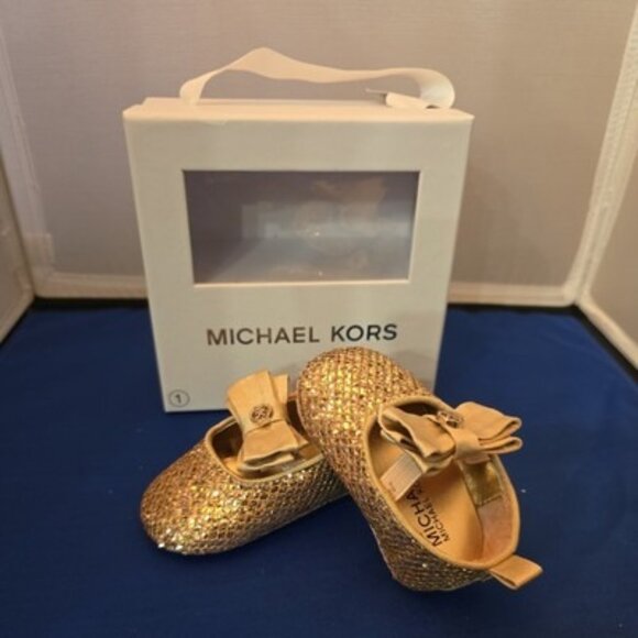 Michael Kors, Baby Day - Baby Girl Shoes US Size 6 weeks to 3 months - Picture 1 of 7